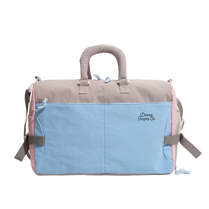 Color-Blocked Travel Duffel
