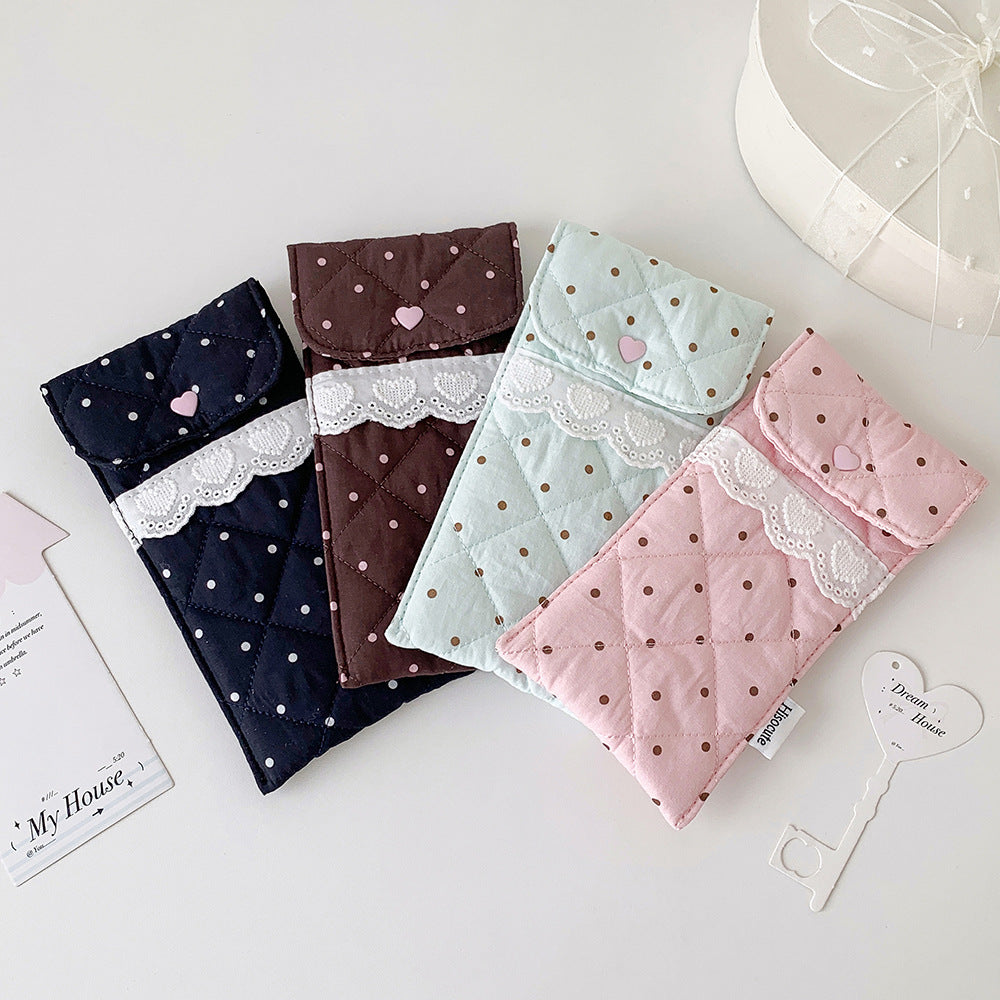 Quilted Heart Detail Pencil Case Kalsten