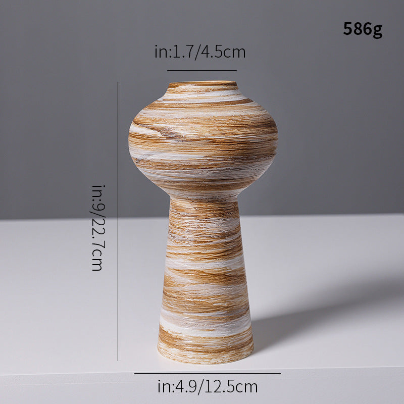 Artistic Spiral Design Ceramic Vase Kalsten