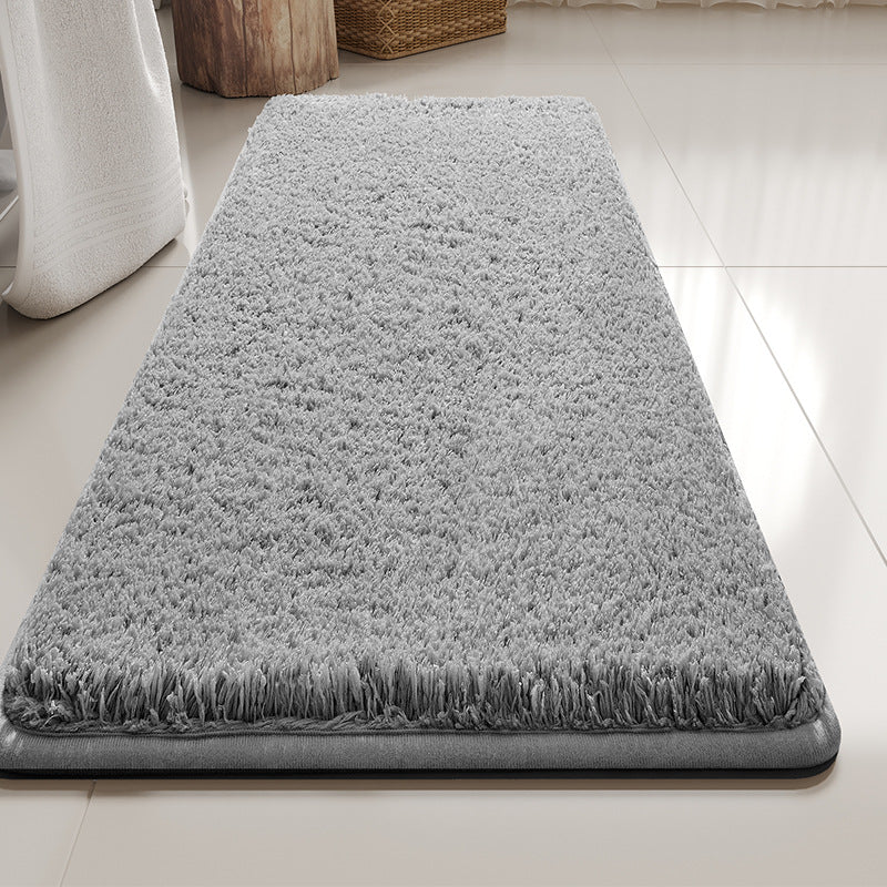 Plush Textured Bathroom Runner