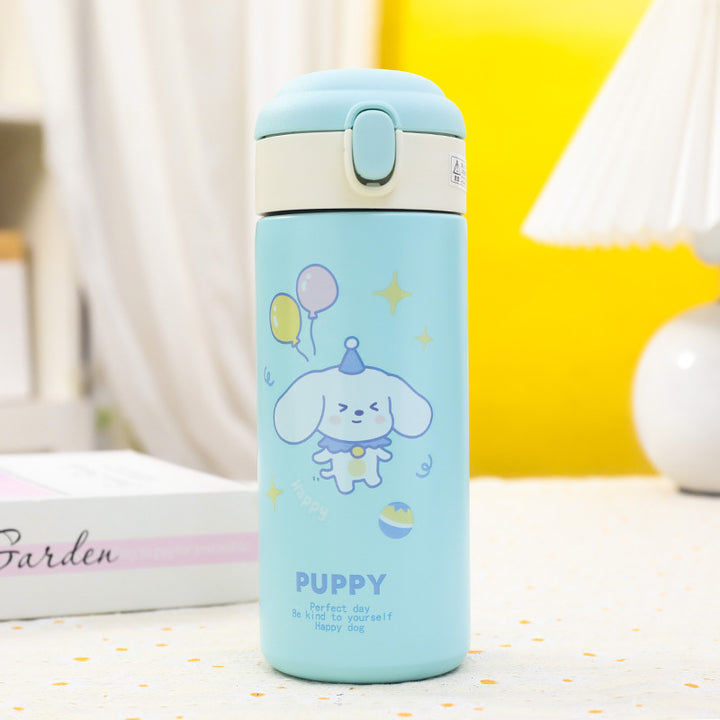 Insulated water bottle with cheerful dog design Kalsten