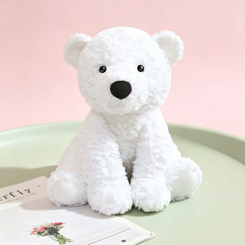 Plush Sitting Cow Comforter Toy with Mixed Faux-Fur Patches Kalsten