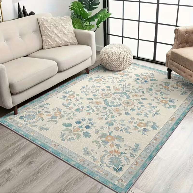Vintage Floral Pattern Area Rug Kalsten