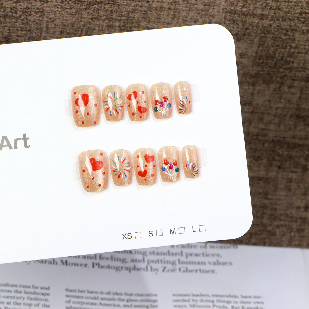 Artistic Seasonal Nail Art Press-On Set Kalsten