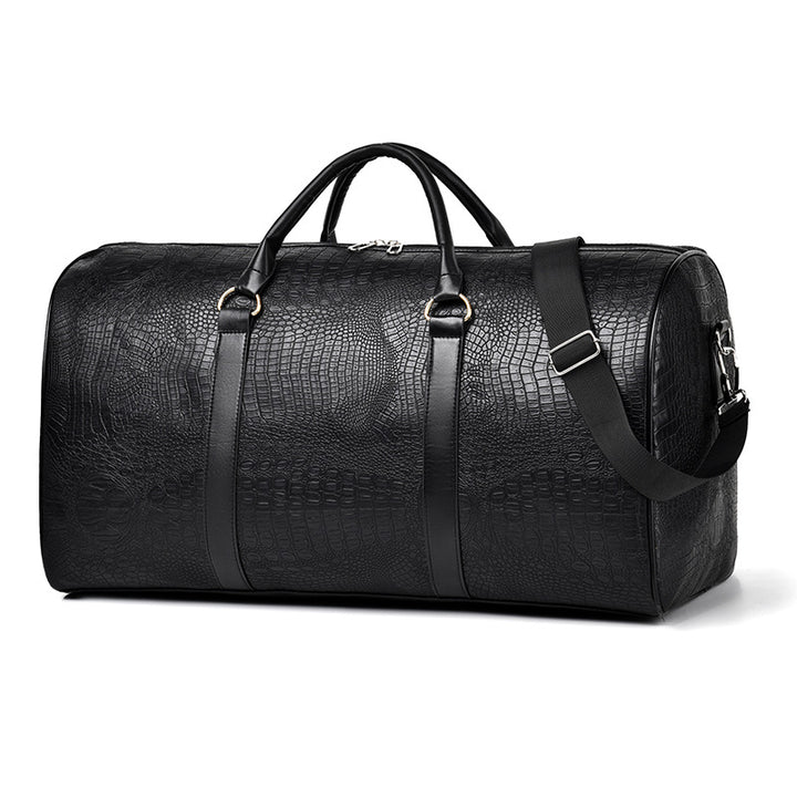 Luxurious Travel Bag Made of High-Quality Faux Leather with Elegant Crocodile Pattern Kalsten