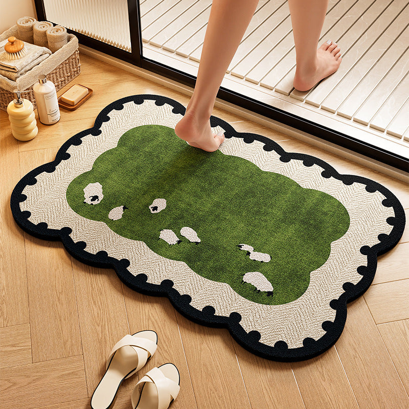 Playful Dog-Themed Bath Rug Kalsten