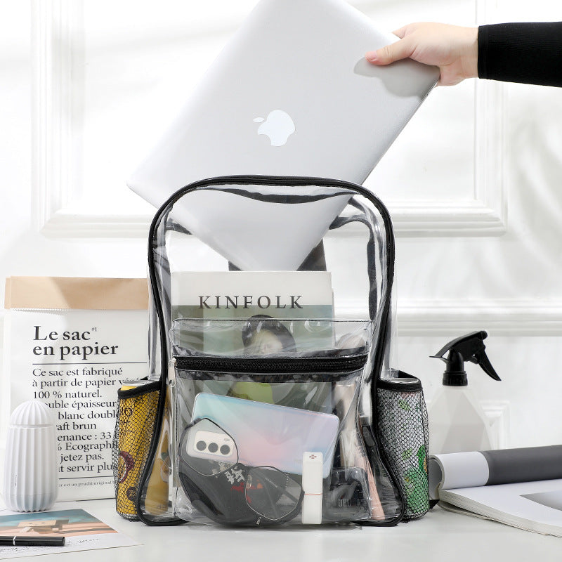 Transparent backpack with practical organizer Kalsten
