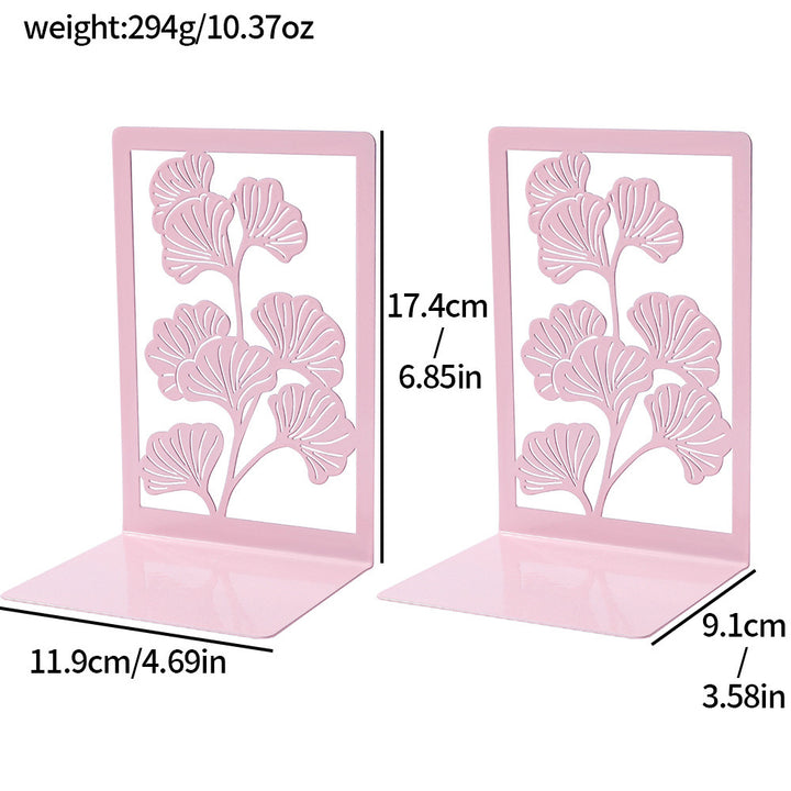 Decorative Plant-Themed Bookends