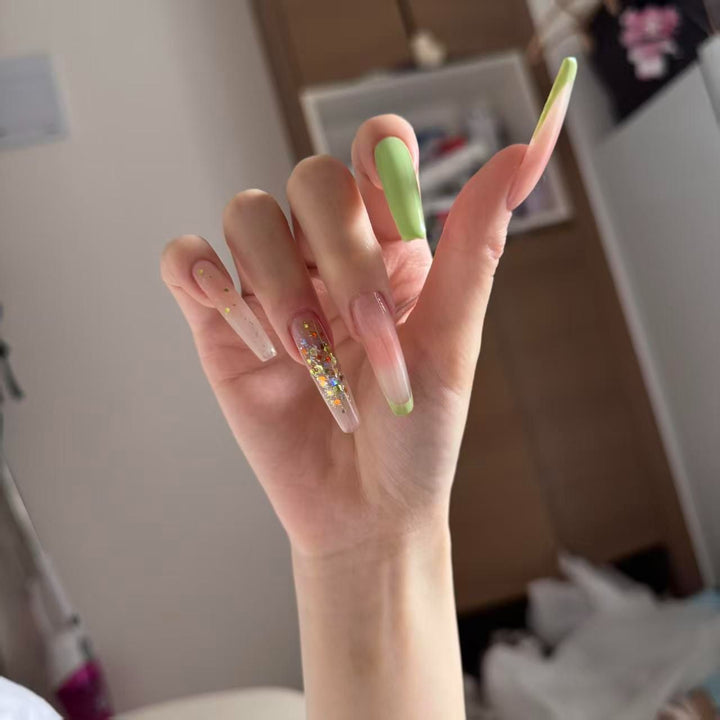 Decorative Long Stiletto Nail Extensions