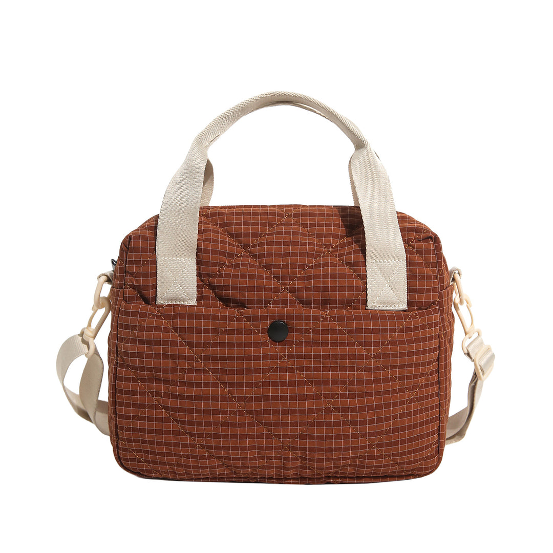 Quilted Multi-Pocket Crossbody Bag