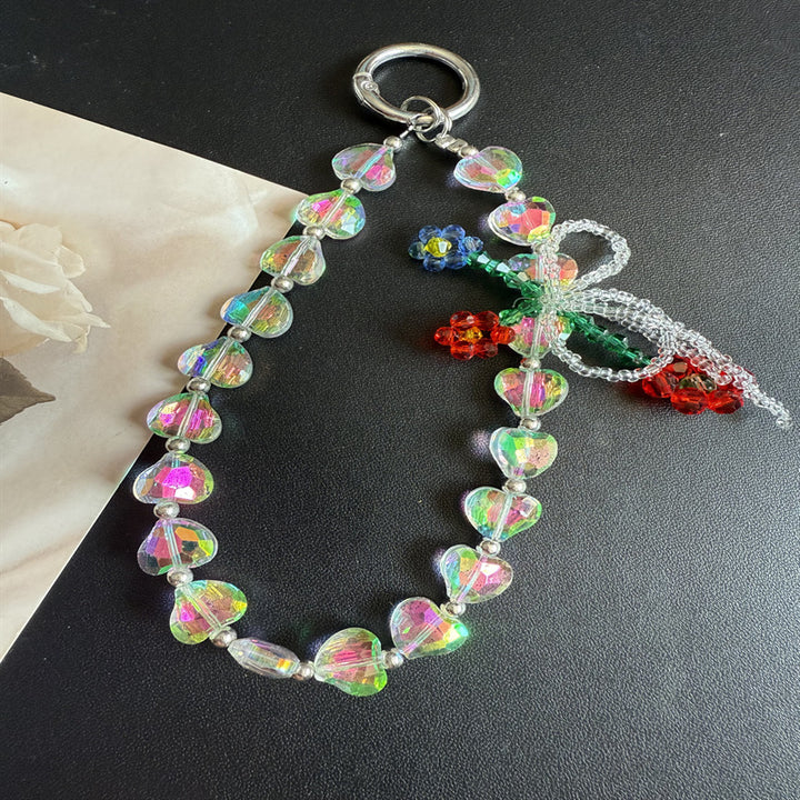 Heart-Shaped Crystal Beaded Kalsten