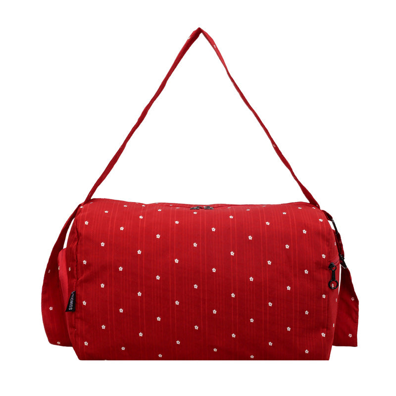 Lightweight Floral Print Travel Duffle