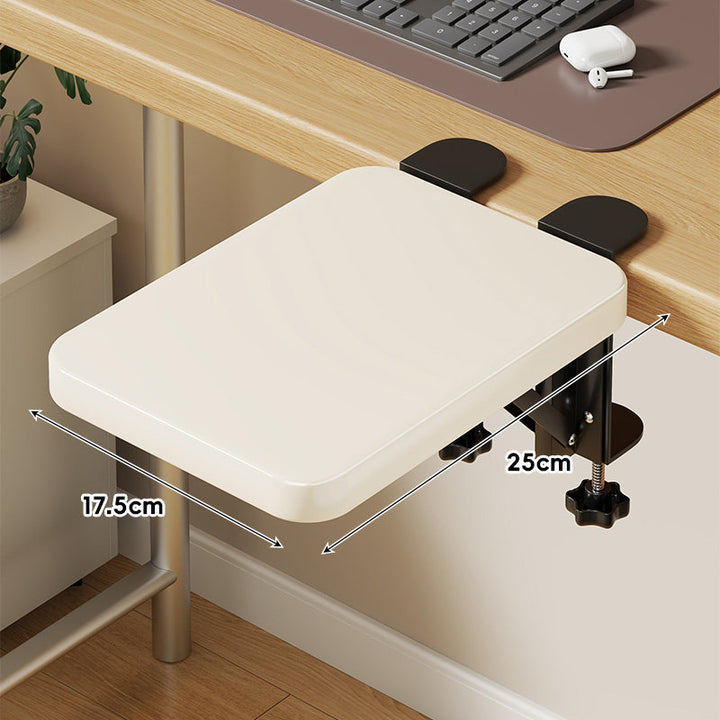 Under-Desk Sliding Keyboard Tray and Desk Extender with Smooth Glide Mount
