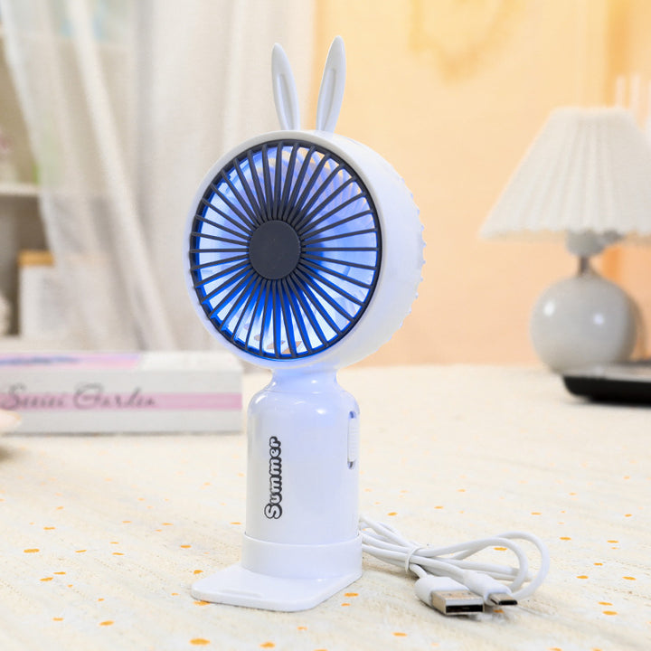 Ladies portable mini hand fan with flexible mounting mechanism Kalsten