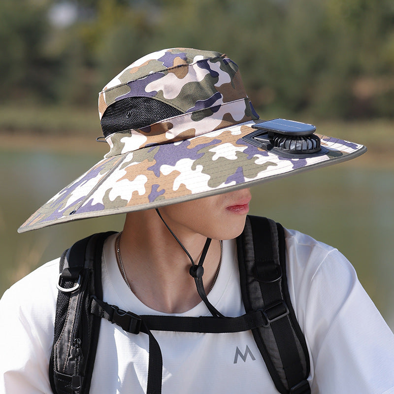 wide-brimmed outdoor sun hat with UV protection, breathable mesh, and adjustable chin strap Kalsten