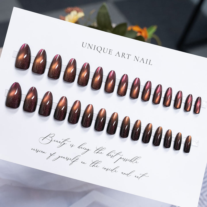 Premium Glossy Press-On Nail Set