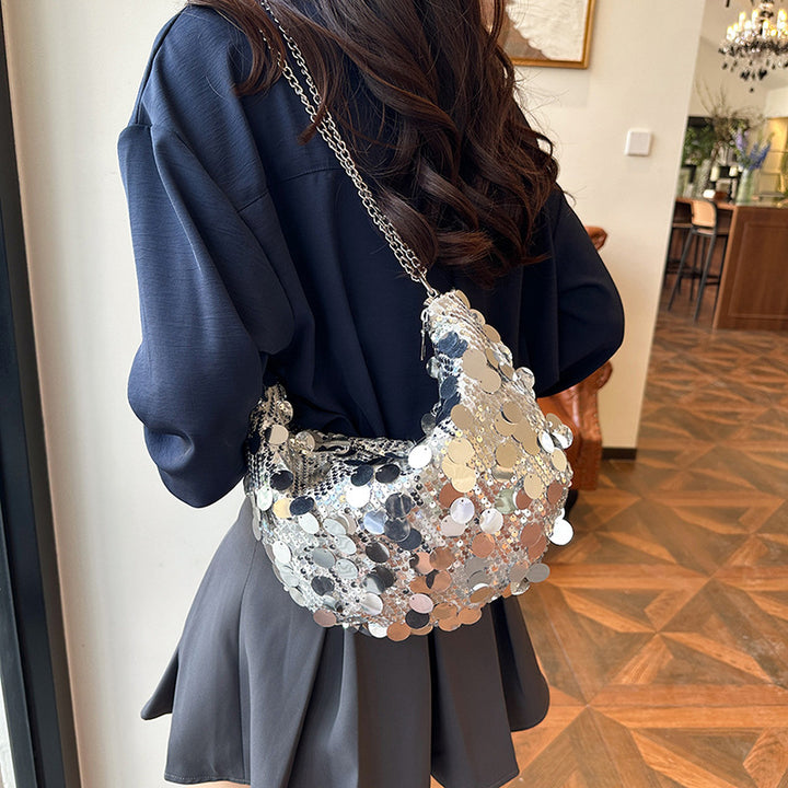 Sparkling Sequin Hobo Handbag
