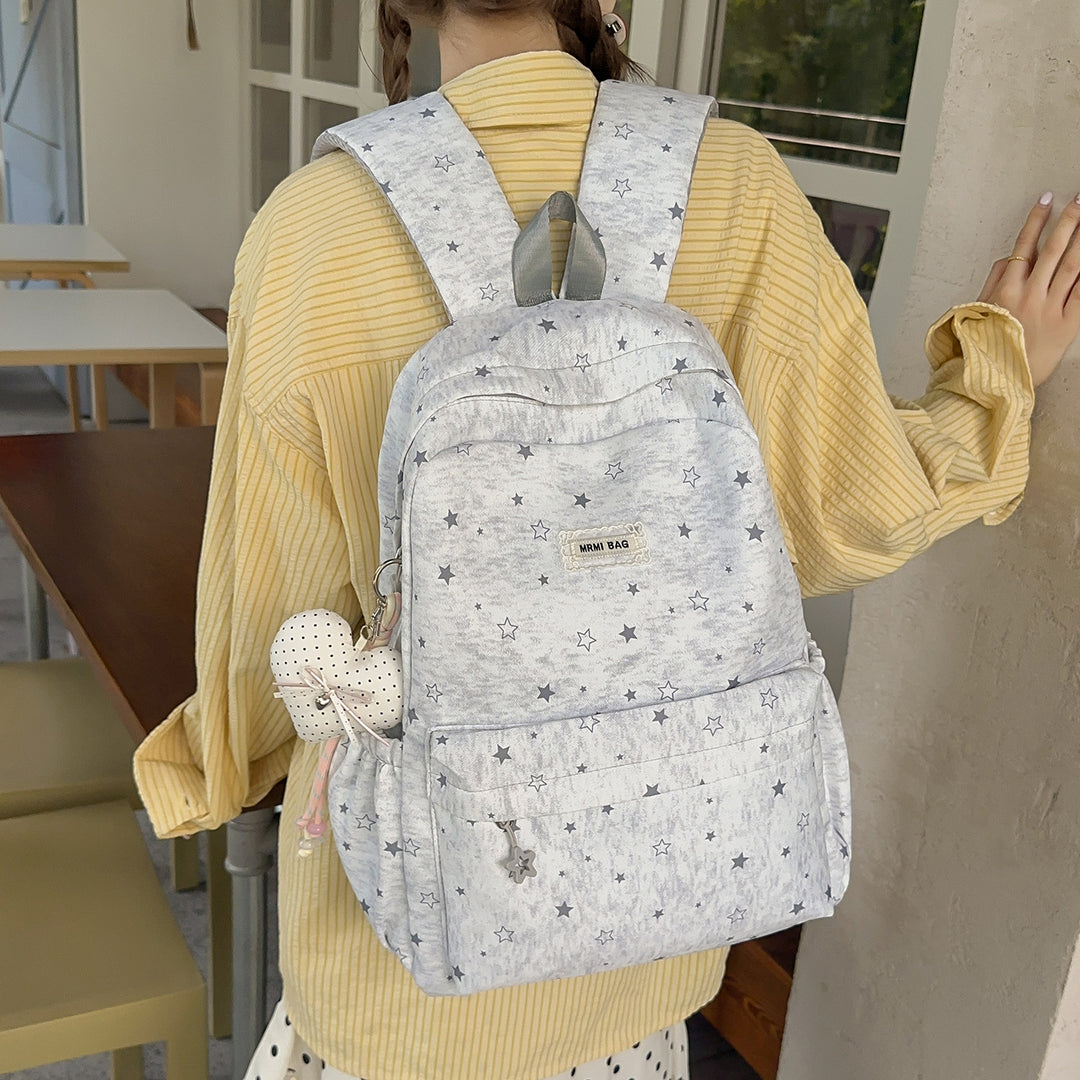 Star Patterned Casual Backpack Kalsten