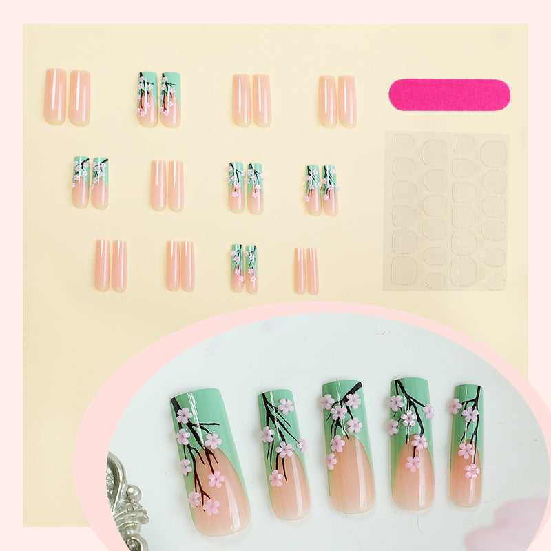 Floral Design Press-On Nails Set Kalsten