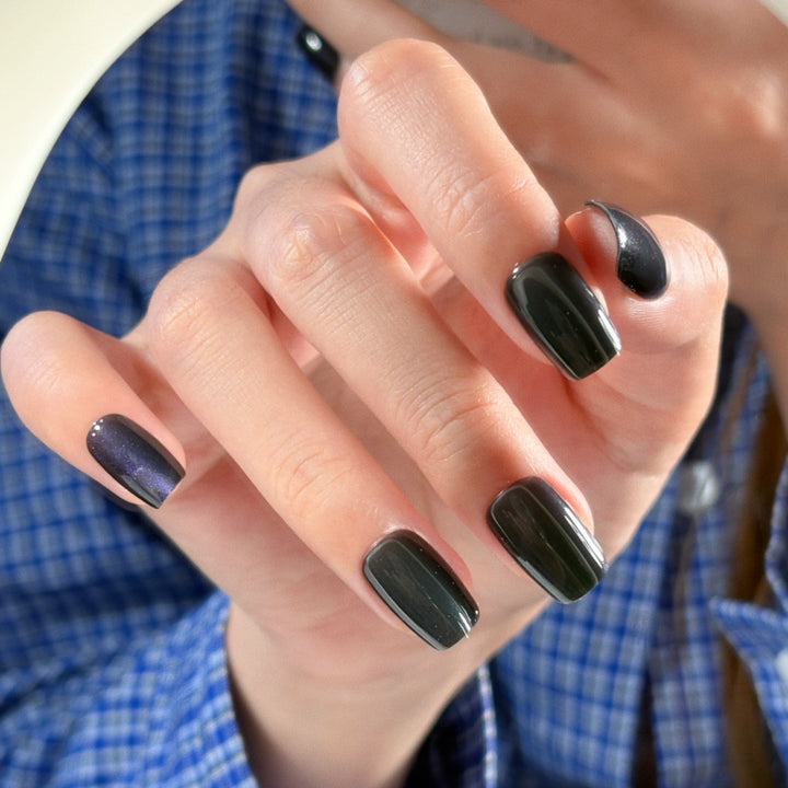 Artistic Press-On Nail Set with Unique Leopard Design Kalsten