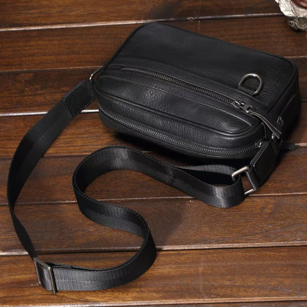 Stylish Leather Crossbody Organizer Bag