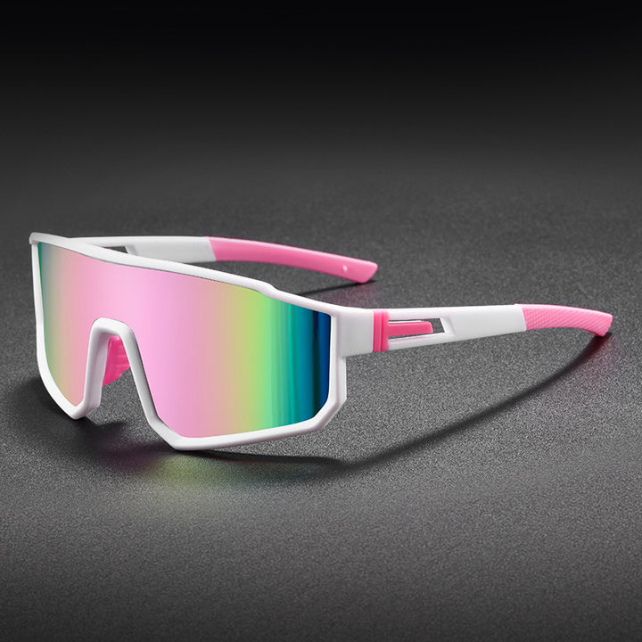 Unisex nan sporty performance sunglasses with large single lens and non-slip temples Kalsten