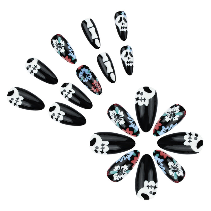 Artistic Halloween-Themed Press-On Nails Kalsten