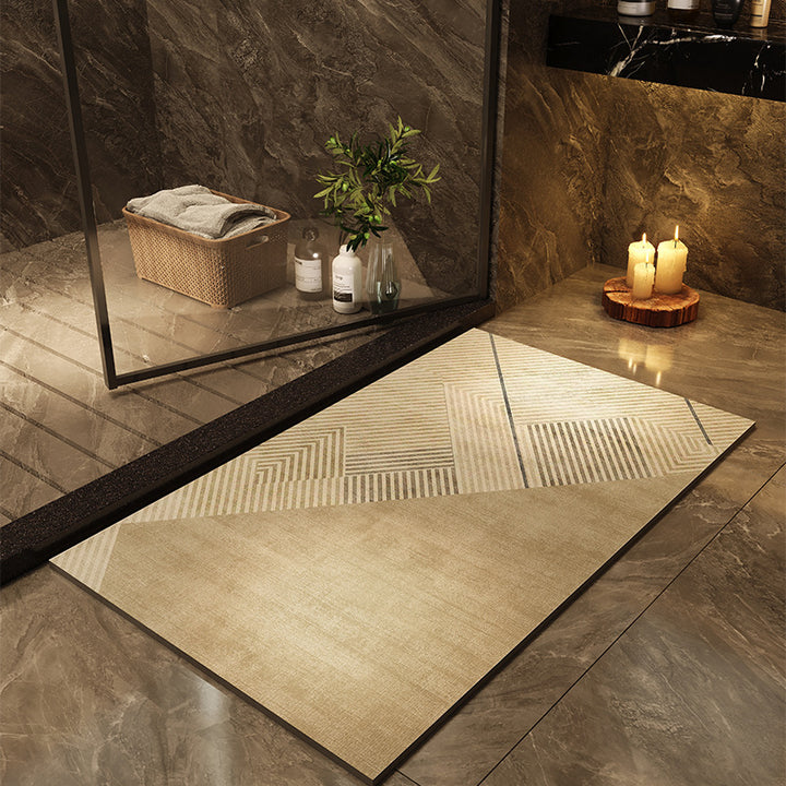 Abstract Geometric Shower Mat