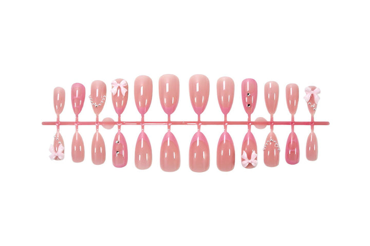 Artificial nail set with elegant 3D decorations Kalsten