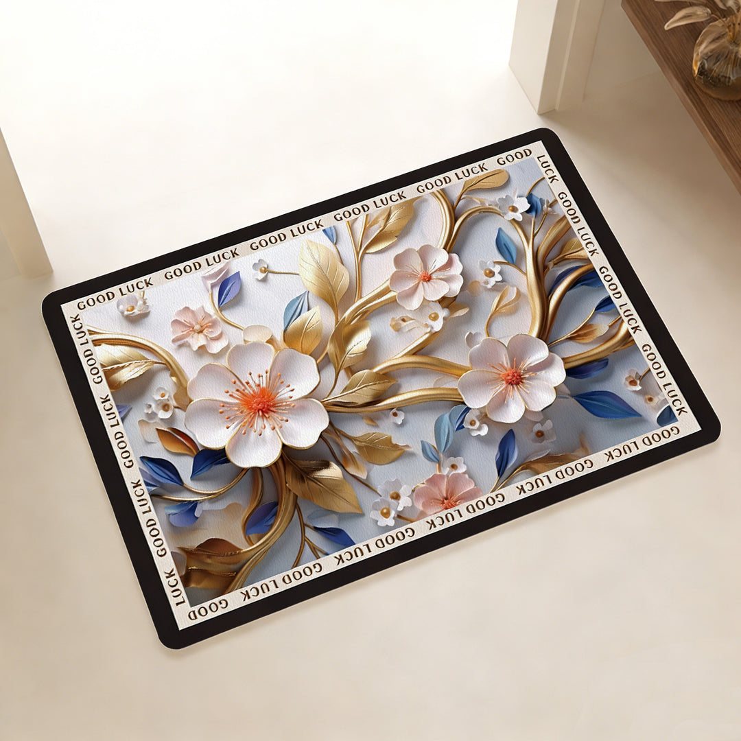 Playful Citrus-Themed Bathroom Mat Kalsten