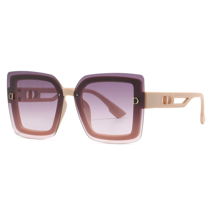 Ladies fashionable oversized sunglasses in geometric design Kalsten