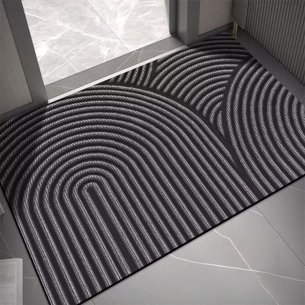 Elegant Textured Entrance Mat Kalsten