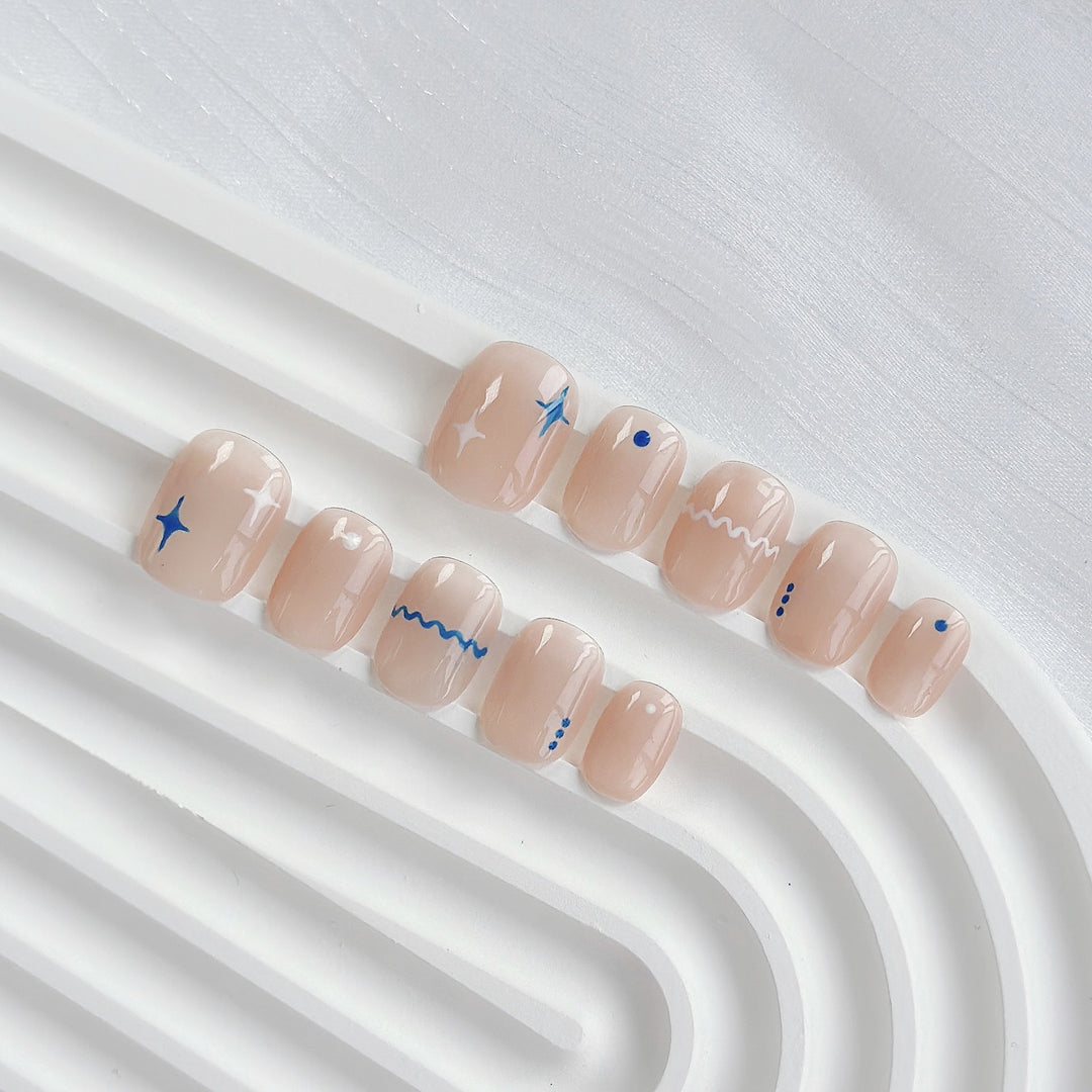 Butterfly-Embellished Press-On Nail Set