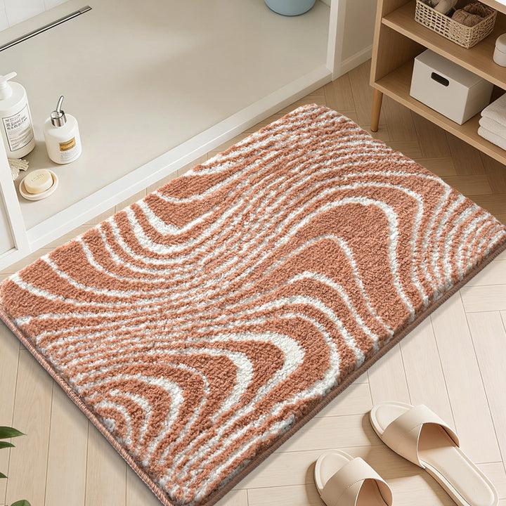 Abstract Wave Pattern Bath Mat Kalsten