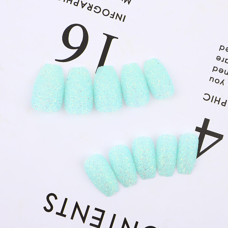 Glittering artificial nails in modern design Kalsten
