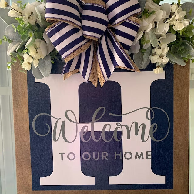Customizable Welcome Door Sign