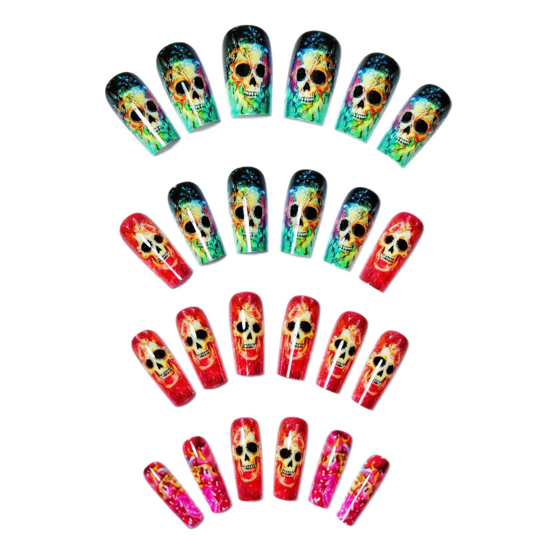 Artistic Skull Nail Art Kalsten