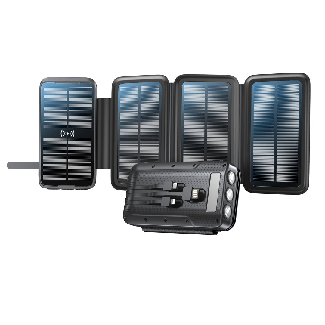 Solar Power Bank with Wireless Charging Function by Kalsten