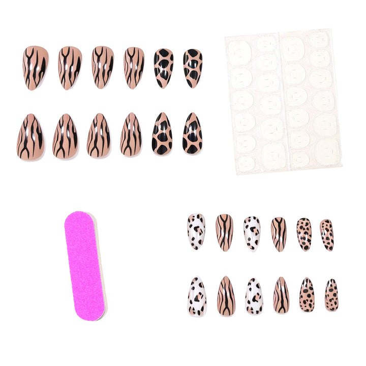 Animal Print Acrylic Nail Set Kalsten