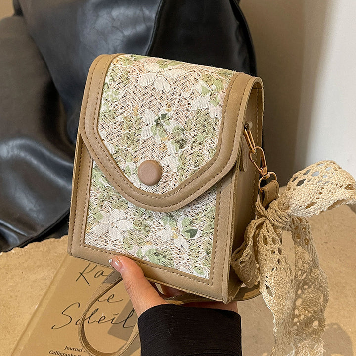 Floral Patterned Crossbody Handbag