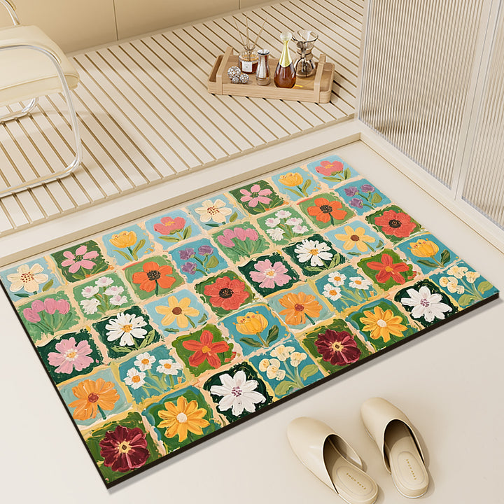 Floral Patterned Indoor Area Rug Kalsten