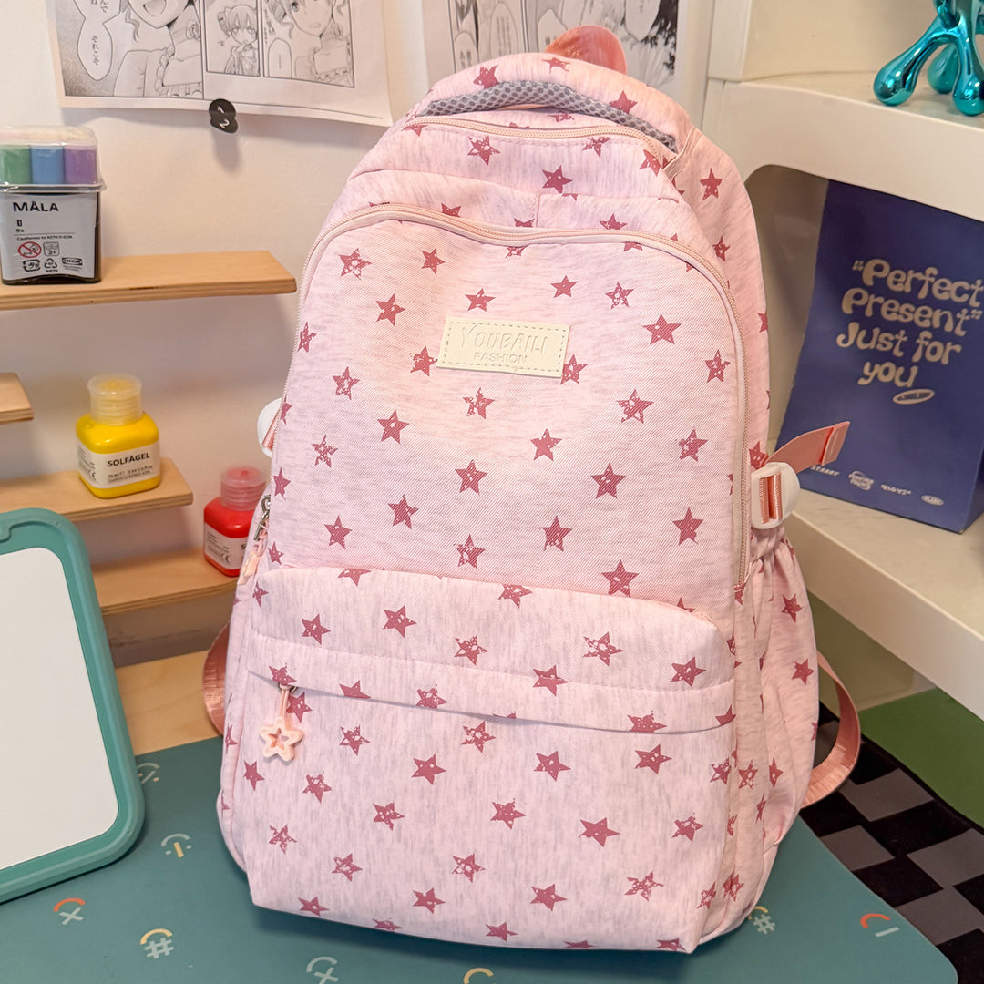 Fun Star-Printed School Backpack Kalsten