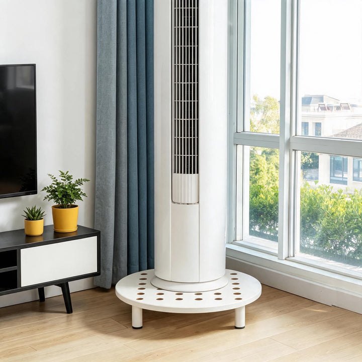 Low-Profile Ventilated Plastic Riser Platform with Anti-Slip Feet