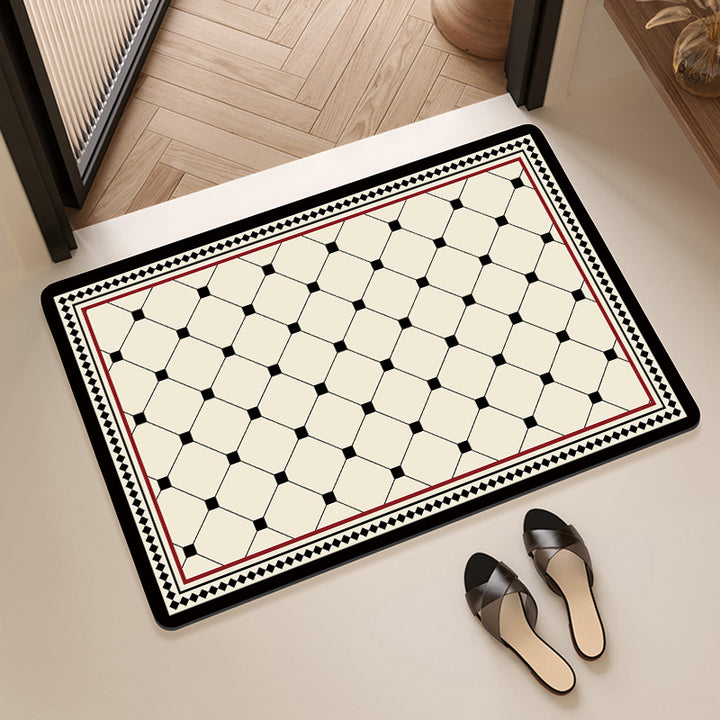Geometric Pattern Decorative Floor Mat Kalsten