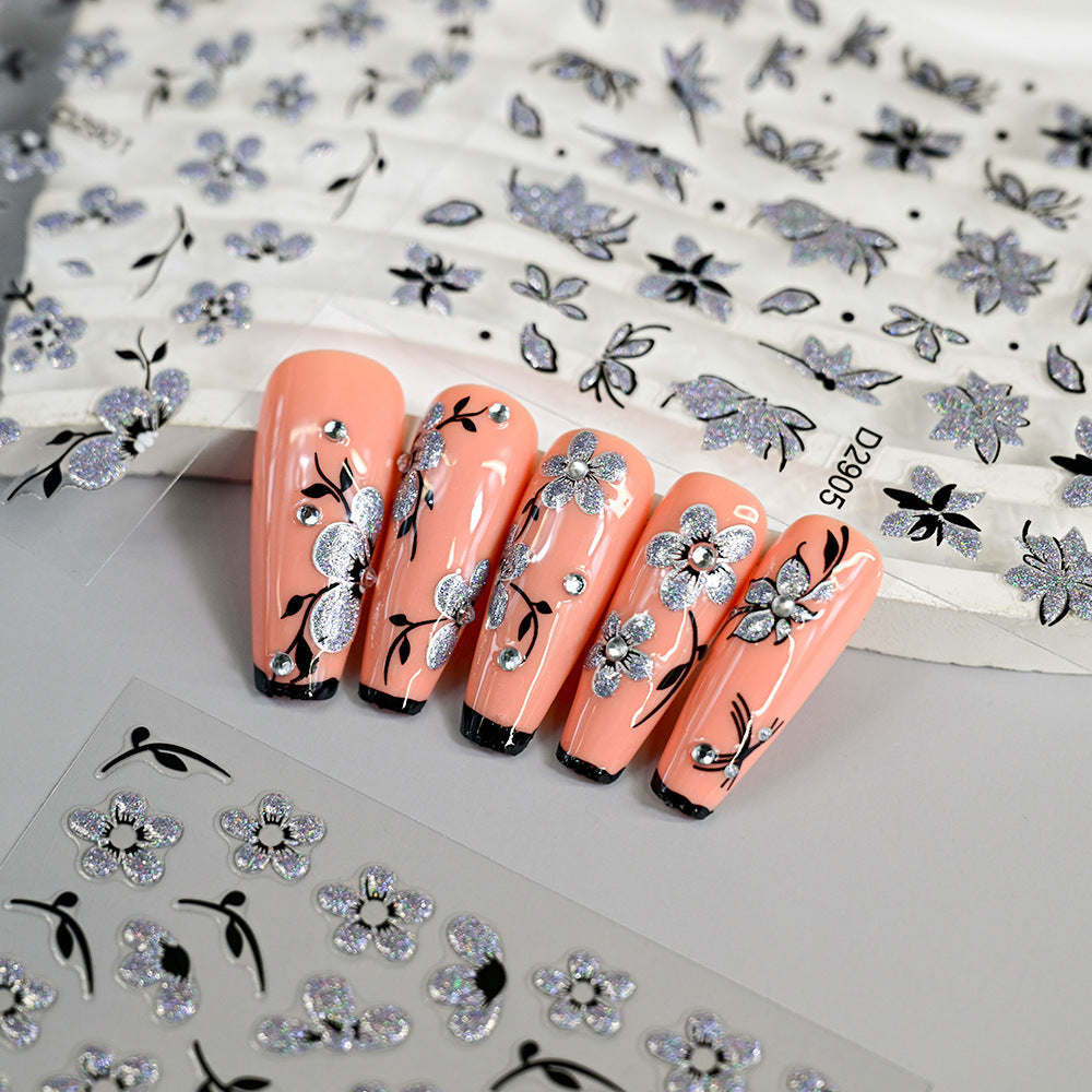 Floral Nail Art Transfer Stickers