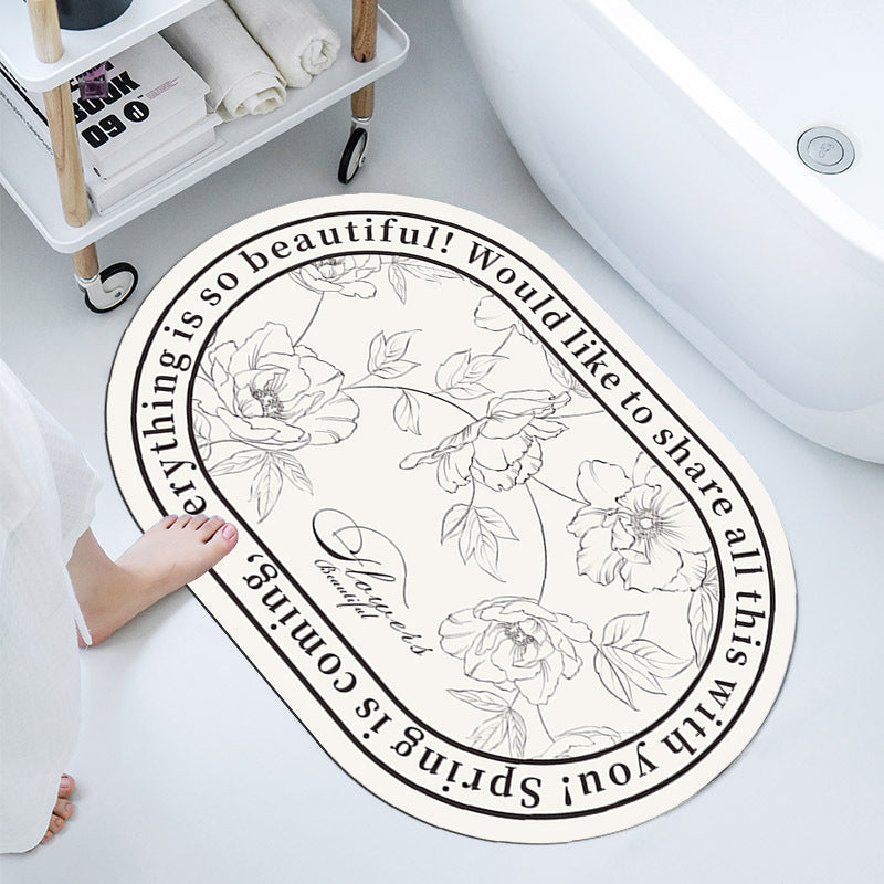 Elegant Decorative Bathroom Mat