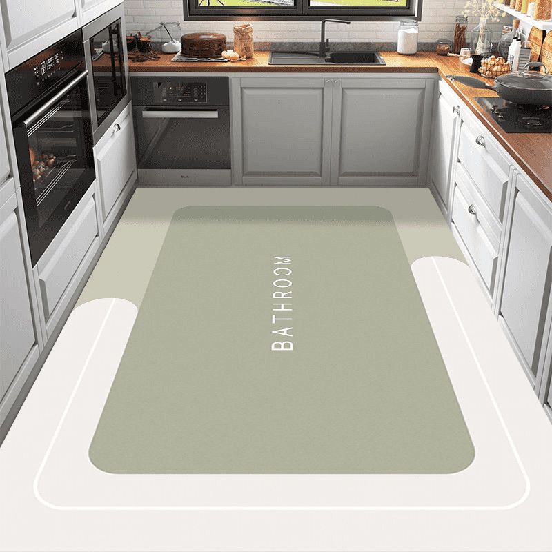 Leaf Pattern Kitchen Mat