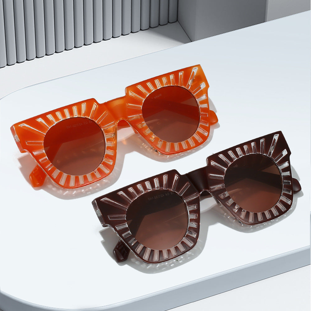 Ladies Fashion Sunglasses with Creative Geometric Frame Kalsten