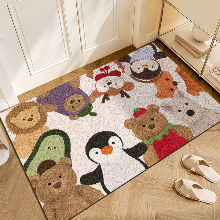 Playful Animal Themed Area Rug