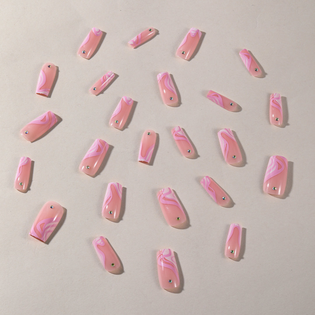 Elegant Long Acrylic Nail Art Extensions Kalsten